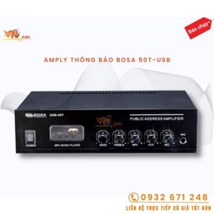 Amply liền mixer Bosa USB-50T