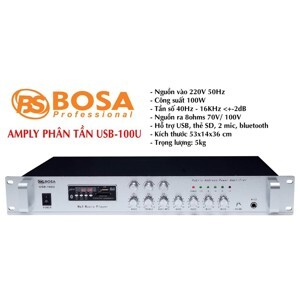 Amply phân tần Bosa 100U-USB