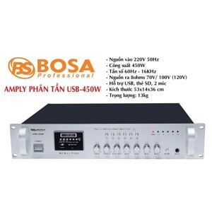 Amply phân tần Bosa 450W-USB