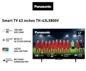 Android Tivi Panasonic 4K 43 inch TH-43LX800V