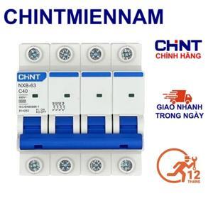 Áp tô mát Chint NXB-63 4P C40 6kA