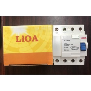 Aptomat chống giật loại 4 cực dòng điện 40A LiOA RCCB4040/30