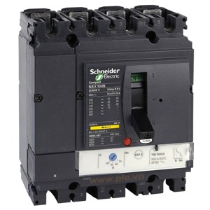 Aptomat - MCCB Schneider 4P 100A 25kA LV429560