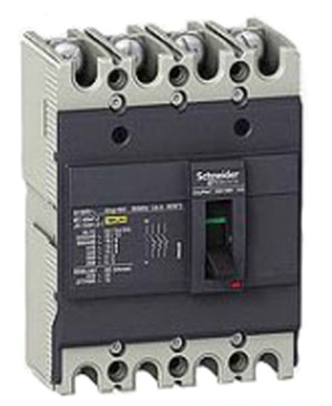 Aptomat - MCCB Schneider 4P 80A 15kA EZC100N4080
