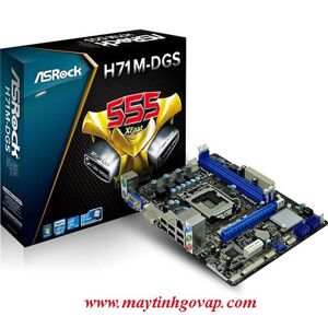 Bo mạch chủ (Mainboard) Asrock H71M-DGS - Socket 1155, Intel H61, 2 x DIMM, Max 16GB, DDR3