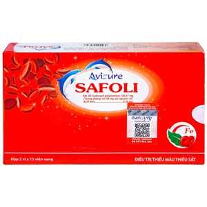 Avisure Safoli bổ sung sắt cho bà bầu - hộp 30 viên