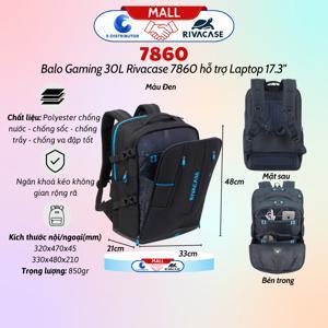 Balo gaming rivacase 7860 17.3 inch