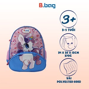 Balo học sinh B.bag Buddy-Unicorn B-12-099