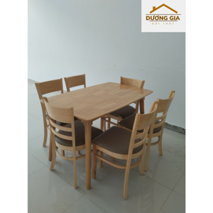 Bàn ăn Cabin gỗ cao su 1m2
