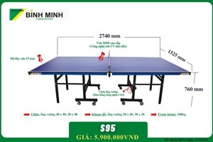 Bàn bóng bàn Bình Minh S95