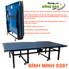 Bàn bóng bàn Bình Minh SS97