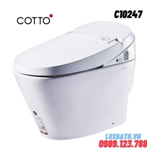 Bàn cầu 1 khối nắp điện tử Cotto C10247