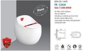 Bàn cầu 1 khối Proxia PR-C2038