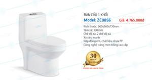 Bàn cầu 1 khối Zico ZC0856