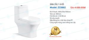 Bàn cầu 1 khối Zico ZC0882