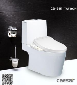 Bàn cầu 2 khối Caesar CD1345+TAF400H