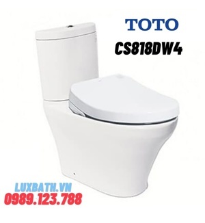 Bồn cầu hai khối nắp rửa điện tử Toto CS818DW4