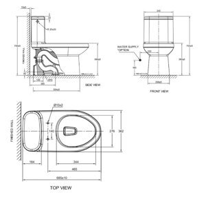 Bàn cầu American Standard 2045-WT - 1 khối