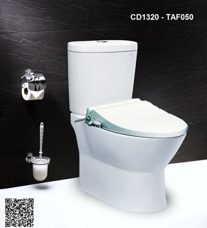 Bàn cầu hai khối Caesar CD1320/TAF050