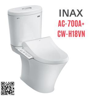 Bàn cầu nắp điện tử Inax AC-700A/CW-H18VN