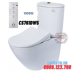 Bàn cầu Toto 2 khối CS761DW5 (CST761DRW5)