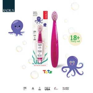 Bàn chải đánh răng siêu mềm Radius Totz cho bé từ 18 tháng tuổi