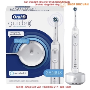 Bàn chải điện Oral-B Genius Guide - tích hợp Alexa cao cấp