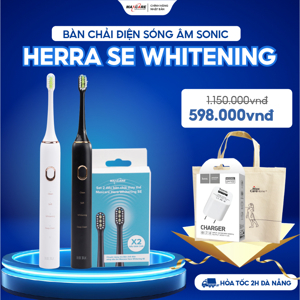 Bàn chải điện sóng siêu âm Maxcare Whitening Hera