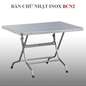 Bàn chữ nhật inox Hwata BCN2