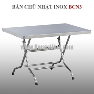 Bàn chữ nhật inox Hwata BCN3