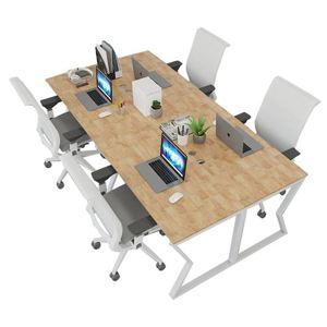 Bàn cụm 4 240x120 MConcept chân sắt lắp ráp HBMC015
