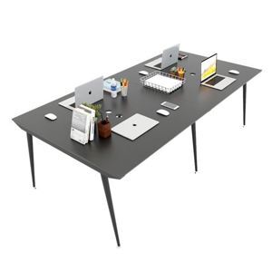 Bàn cụm 4 chỗ 120x240cm hệ CONE chân sắt lắp ráp HBCO012