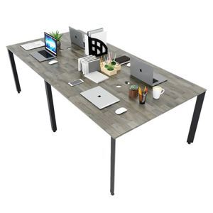 Bàn cụm 4 chỗ ngồi 120x240cm hệ Trian chân sắt tam giác HBTA012