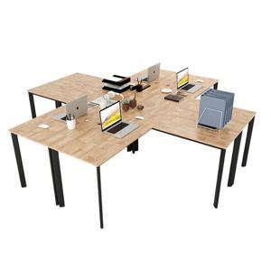 Bàn cụm 4 góc chữ L nối tiếp Oval Concept HBOV028