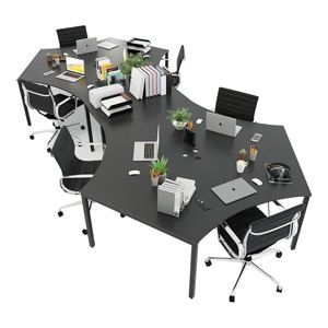 Bàn cụm 6 nhánh cây gỗ cao su hệ Uconcept HBUC029