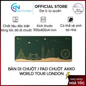 Bàn di AKKO World Tour London XXL