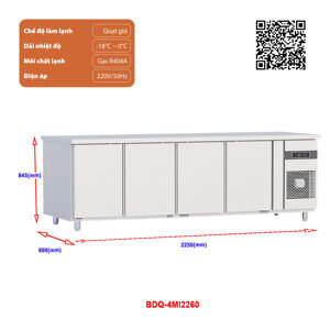 Bàn đông Đức Minh 4 cánh 410 lít BDQ.4MI2260