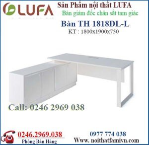 Bàn giám đốc chân sắt Fami TH1818DL-L