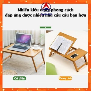 Bàn gỗ sồi LapTop đa năng thời trang