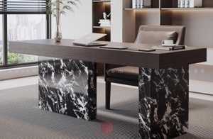Bàn học đôi có giá sách cho bé BH6817