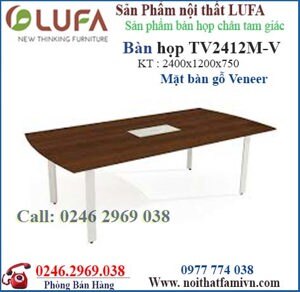 Bàn họp chân sắt TV2412M-V