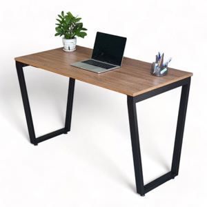 Bàn làm việc 120×60 gỗ Plywood phủ melamin chân sắt Trapeze HBTC029