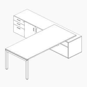 Bàn làm việc giám đốc hiện đại HGD06