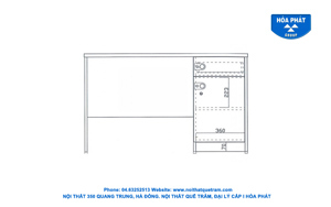 Bàn làm việc ST 1200HL 3C