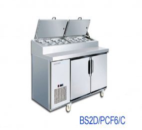 Bàn lạnh Pizza Berjaya BS2D/PCF6/C 1,8m