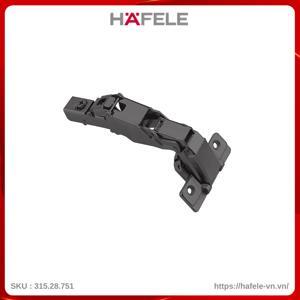 Bản lề 165 độ giảm chấn trùm nữa màu đen Hafele 315.28.751