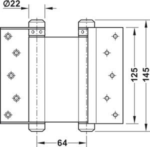 Bản lề 2 chiều Hafele 927.97.060