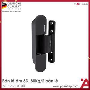 Bản lề âm điều chỉnh 3D màu đen Hafele 927.03.043