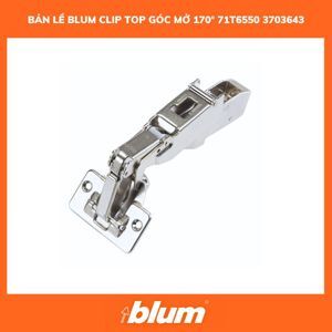 Bản lề CLIP top góc mở 170° dành cho ứng dụng góc mở rộng Blum 71T6550