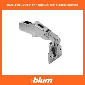 Bản lề CLIP top góc mở 170° dành cho ứng dụng góc mở rộng Blum 71T6650